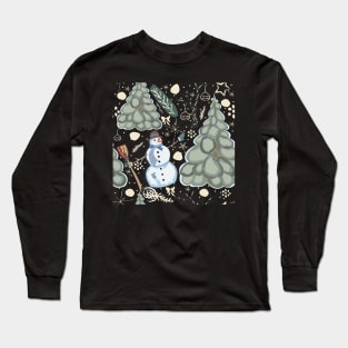 Snowman Long Sleeve T-Shirt